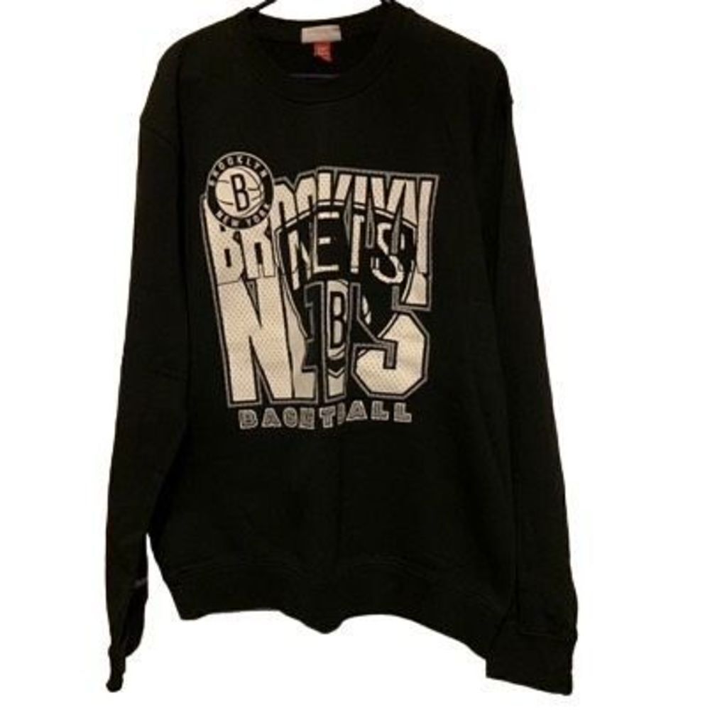 Brooklyn Nets Basketball Size 2XL Mitchell & Ness Crew Neck Sweatshirt